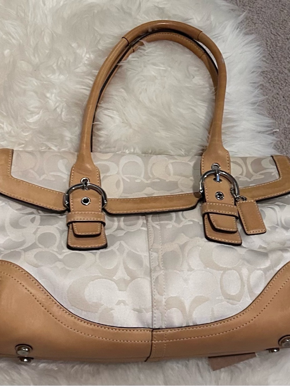 Coach soho optic signiture flap satchel
